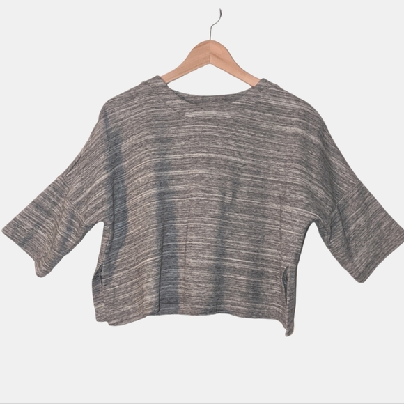 Derek Lam 10 Crosby Neiman Oversized Crew Neck Cropped Knit Sweater Top Small - Picture 2 of 12